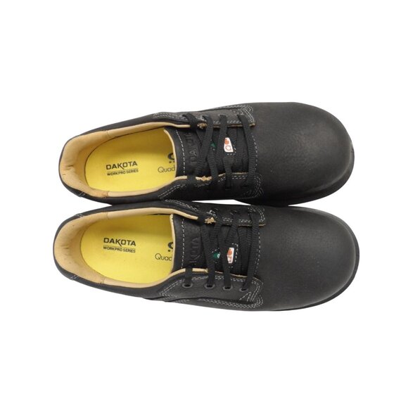 DAKOTA Men's Low-Cut Quad Comfort Steel Toe Steel Plate Work Shoe Black Size 10W - Picture 4 of 8